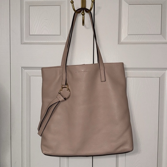 Vince Camuto 100% leather baby soft pink tote computer bag purse - Picture 3 of 8